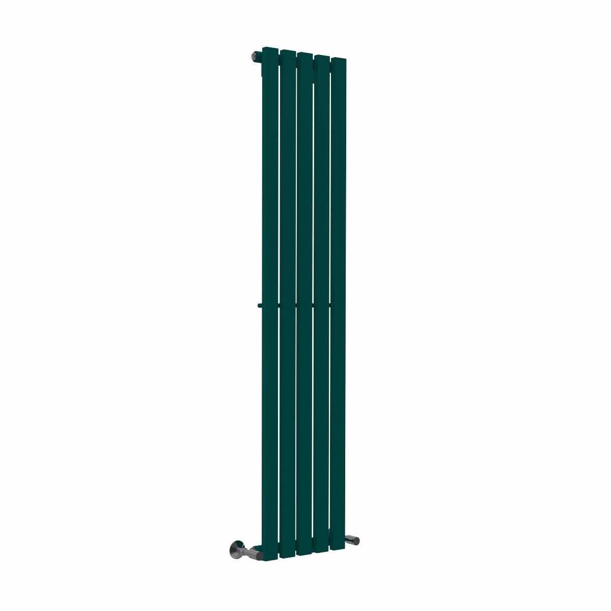 Lulea 1600 x 340mm Blue Green Single Flat Panel Vertical Designer Radiator