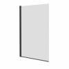 Borrowdale - 1400mm Square Bath Screen - Black