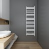 Carisa Soleil 1645 x 480mm White Designer Aluminium Towel Rail