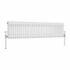 Bern 300 x 1460mm White Double Horizontal Column Radiator