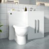 Calm White Right Hand Combination Vanity Unit with RAK-Tonique Toilet & Soft Close Seat & Concealed Cistern - 1100mm