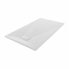 Terra - 1400x800mm Slate Effect Rectangle Shower Tray White