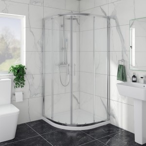 Ennerdale - 900 x 900mm Quadrant Shower Enclosure - Chrome