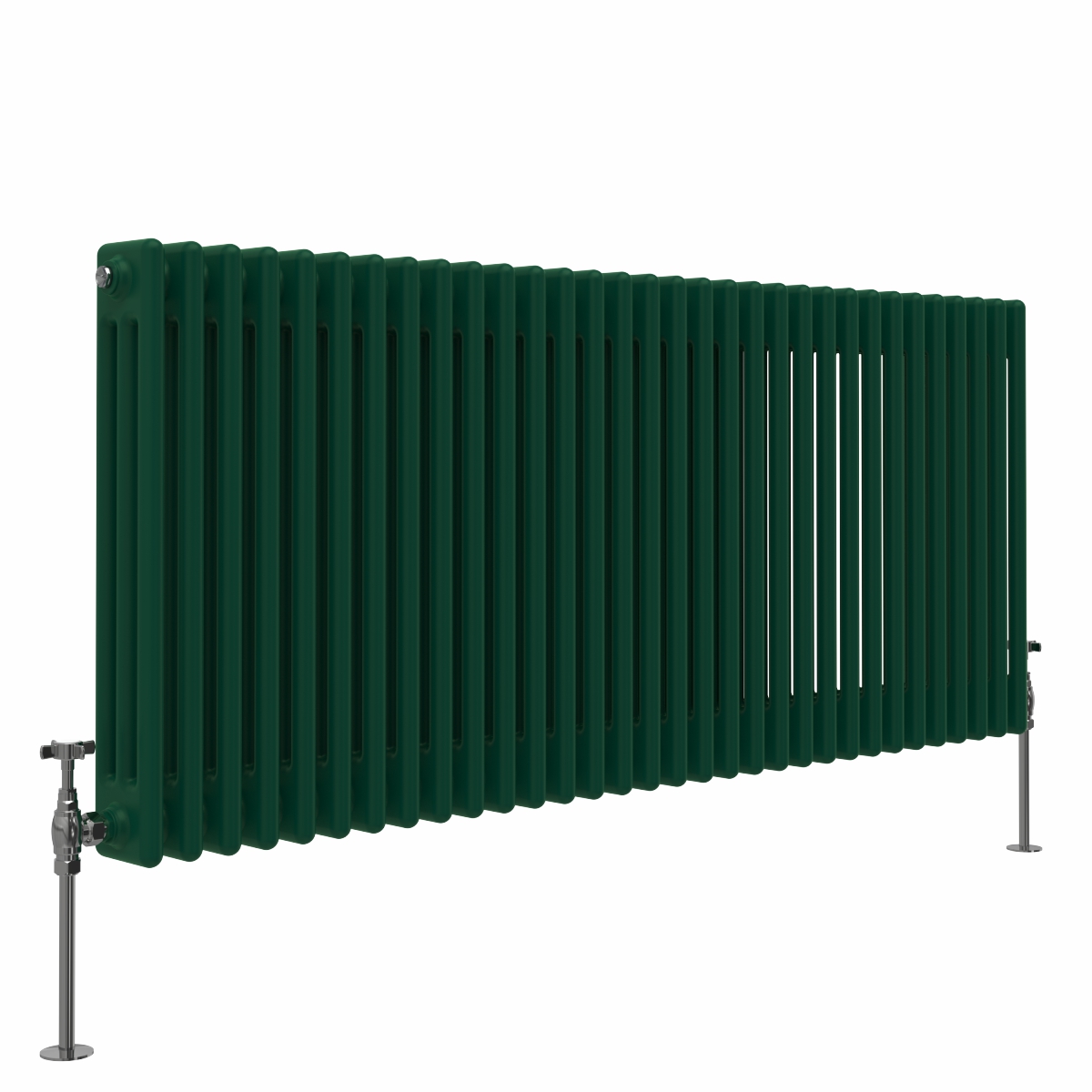 Bern 600 x 1460mm Moss Green Triple Horizontal Column Radiator