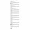 Kongsberg 1200 x 450mm White Thermostatic Touch Control Electric Towel Rail