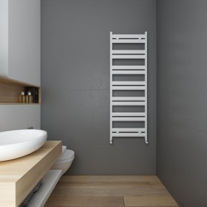 Carisa Soleil 1435 x 480mm White Designer Aluminium Towel Rail