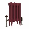 Classic  450 x 282mm  Farrow & Ball Eating Room Red Triple Column Cast Iron Radiator - 4 Sections