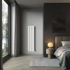 Karlstad 1600 x 410mm White Double Vertical Flat Panel Designer Radiator