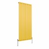 Karlstad 1600 x 682mm Zinc Yellow Single Flat Panel Vertical Designer Radiator