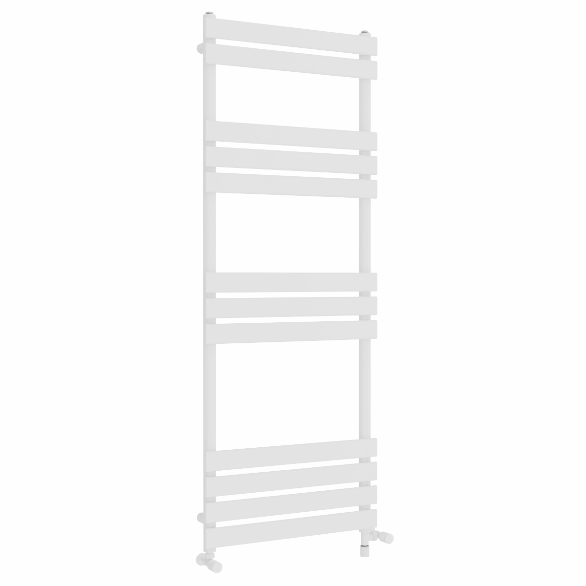 Juva 1600 x 600 mm Dual Fuel White Flat Panel Simple Electric Heated Towel Rail