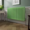 Bern 600 x 1190mm Pastel Green Triple Horizontal Column Radiator