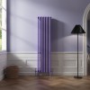 Bern 1800 x 470mm Elegant Purple Four Column Vertical Traditional Radiator
