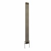 Bern 1800 x 200mm Black Gold Double Vertical Column Radiator