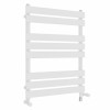 Juva 800 x 600mm Dual Fuel White Flat Panel Simple Electric Heated Towel Rail