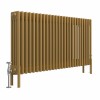 Bern 600 x 1190mm Traditional Metallic Gold Horizontal Four Column Radiator