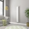 Norden 1600 x 237mm White Single Vertical Oval Tube Designer Radiator