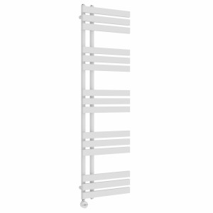 Koli 1600 x 450mm White Thermostatic Touch Control Electric Heated Towel Rail