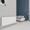 Carisa Chambord 600 x 1295mm White Designer Aluminium Radiator