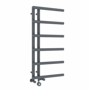 Alesund 988 x 500mm Dual Fuel Anthracite Thermostatic Touch Control Electric Heated Towel Rail