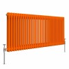 Bern 600 x 1460mm Bright Orange Double Horizontal Column Radiator