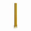 Bern 1800 x 200mm Traditional Zinc Yellow Vertical Four Column Radiator