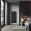 Karlstad 1600 x 682mm Black Single Vertical Flat Panel Designer Radiator
