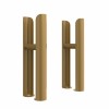 Bern Traditional Double Column Radiator Feet - Metallic Gold