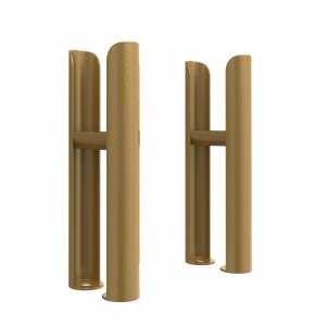 Bern Traditional Double Column Radiator Feet - Metallic Gold