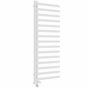Kemi 1600 x 600mm Dual Fuel White Thermostatic Touch Control Electric Heated Towel Rail