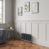 Bern 300 x 605mm Anthracite Four Column Horizontal Traditional Radiator