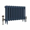 Classic  450 x 654mm  Farrow & Ball Hague Blue Triple Column Cast Iron Radiator - 10 Sections