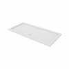 Essentials Anti-Slip 1500 x 800mm Rectangle Stone Shower Tray White
