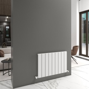 Carisa Angers 600 x 895mm White Designer Aluminium Radiator