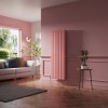 Lulea 1600 x 550mm Rose Clair Pink Double Vertical Flat Panel Designer Radiator