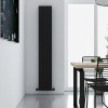 Carisa Monza Double 1800 x 280mm Black Designer Aluminium Radiator
