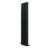 Carisa Gaia 1800 x 430mm Anthracite Designer Aluminium Radiator