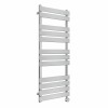 Juva 1200 x 500mm Chrome Flat Panel Thermostatic Touch Control Electric Heated Towel Rail