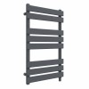 Juva 800 x 500mm Sand Grey Flat Panel Simple Electric Heated Towel Rail