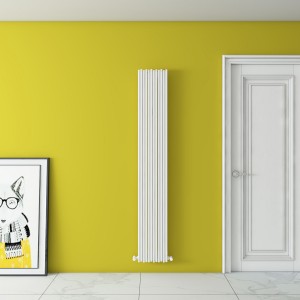 Carisa Pipette 1800 x 280mm White Designer Aluminium Radiator