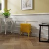 Bern 300 x 425mm Zinc Yellow Four Column Horizontal Traditional Radiator