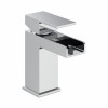 Edessa Modern Waterfall Mono Basin Mixer Tap - Chrome