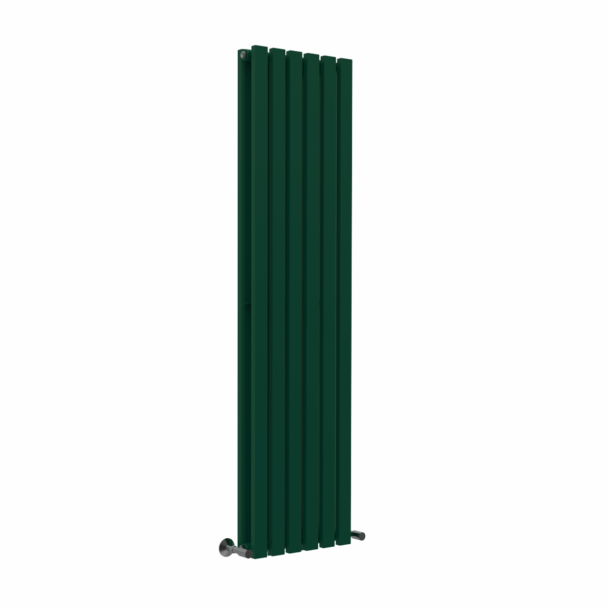 Lulea 1600 x 410mm Moss Green Double Flat Panel Vertical Designer Radiator