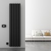 Carisa Boreas S 1800 x 462mm Black Designer Aluminium Electric Radiator