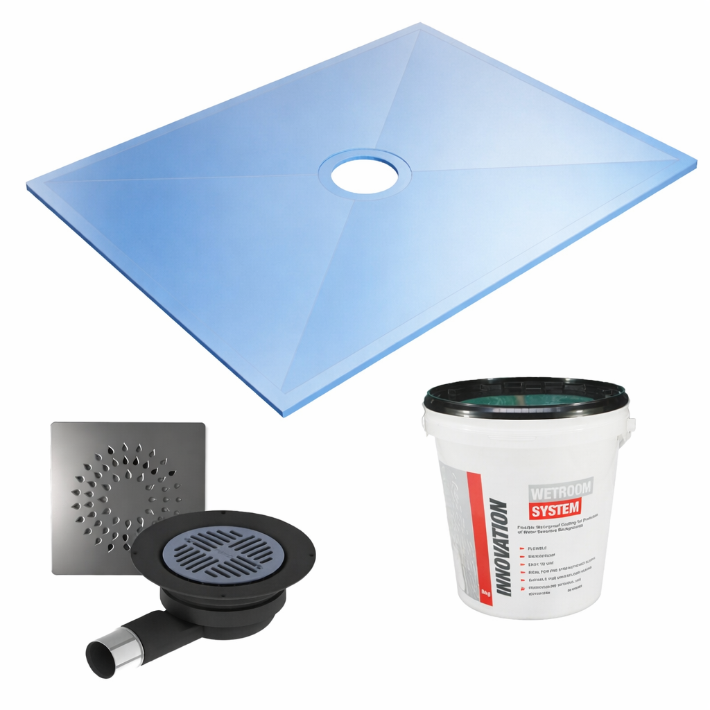 Imperio 1200mm x 900mm Wetroom Shower Tray - Includes Waste & Waterproofing Kit