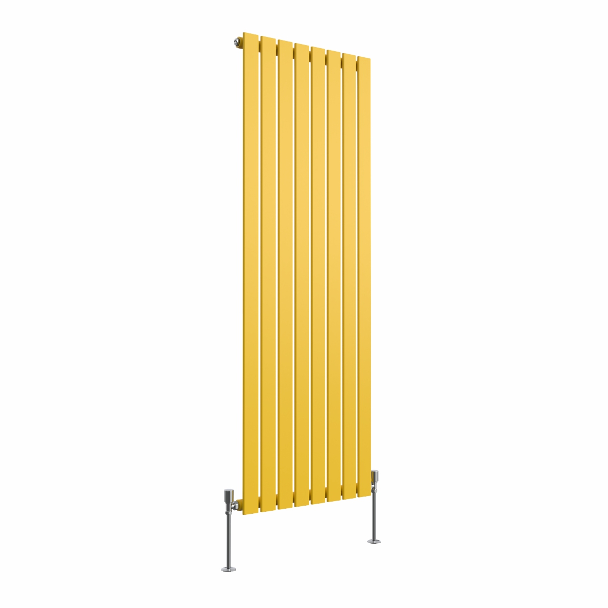 Karlstad 1600 x 546mm Zinc Yellow Single Vertical Flat Panel Designer Radiator