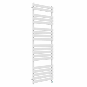 Juva 1800 x 600mm White Flat Panel Thermostatic Touch Control Wifi Electric Heated Towel Rail