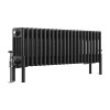 Bern 300 x 1010mm Traditional Black Silver Horizontal Four Column Radiator