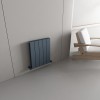 Carisa Nemo Double 600 x 470mm Anthracite Designer Aluminium Radiator