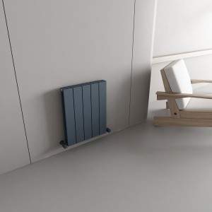 Carisa Nemo Double 600 x 470mm Anthracite Designer Aluminium Radiator