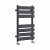 Juva 650 x 400mm Sand Grey Flat Panel Heated Towel Rail